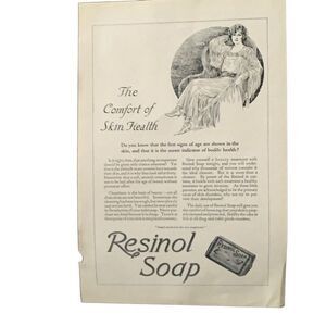 Vintage 1923 Resinol Soap Comfort of Skin Health ad Advertisement
